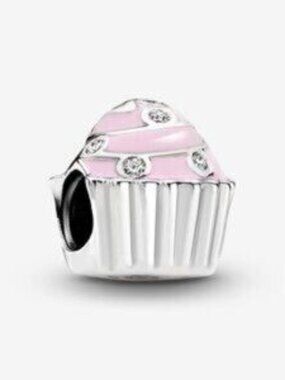 Pandora Pink Cupcake Charm,Perfect Condition